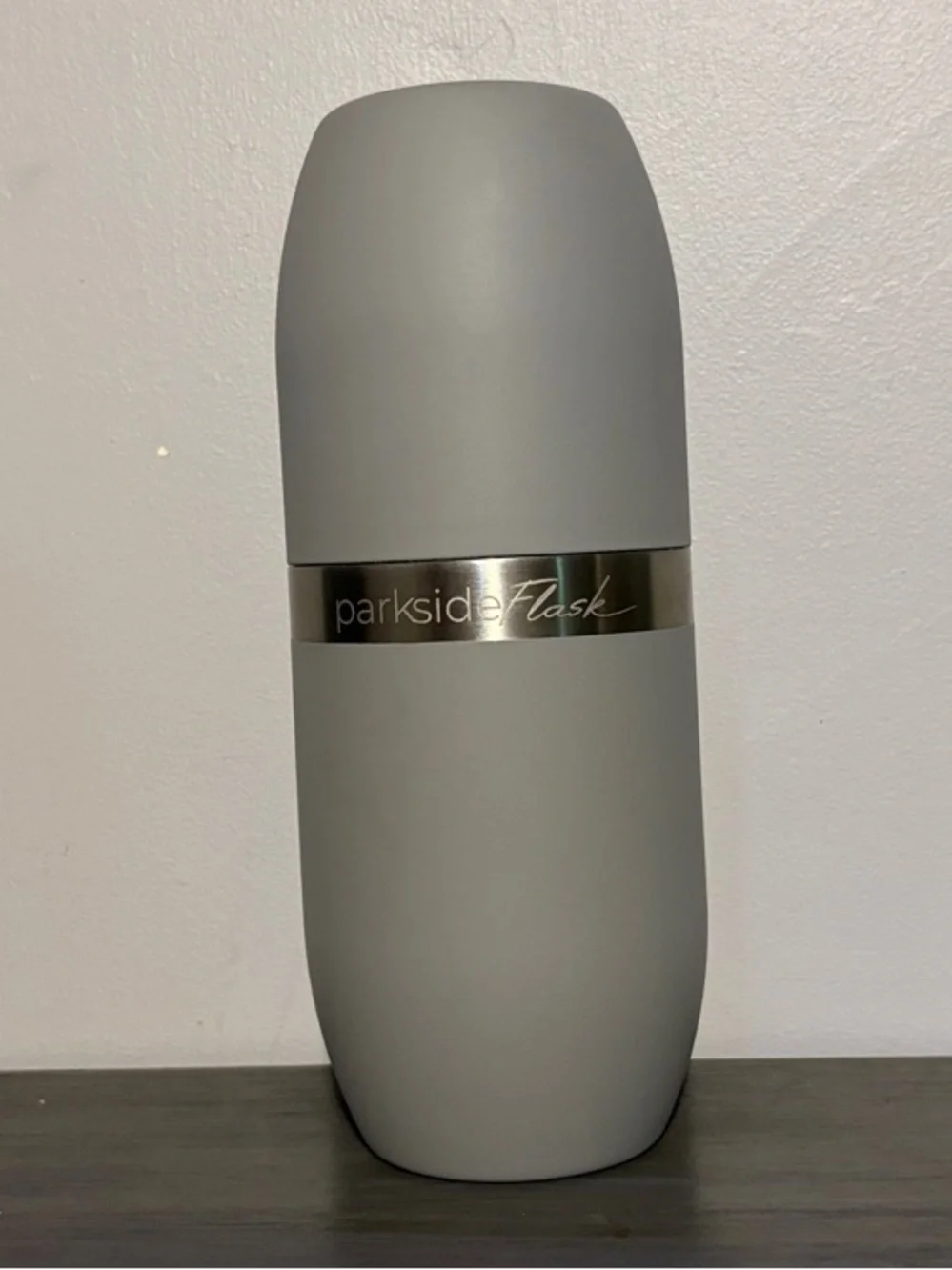 Parkside Gray Insulated Flask - Modern Beverage Container